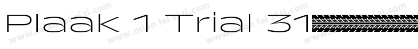 Plaak 1 Trial 31字体转换